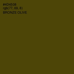 #4D4508 - Bronze Olive Color Image